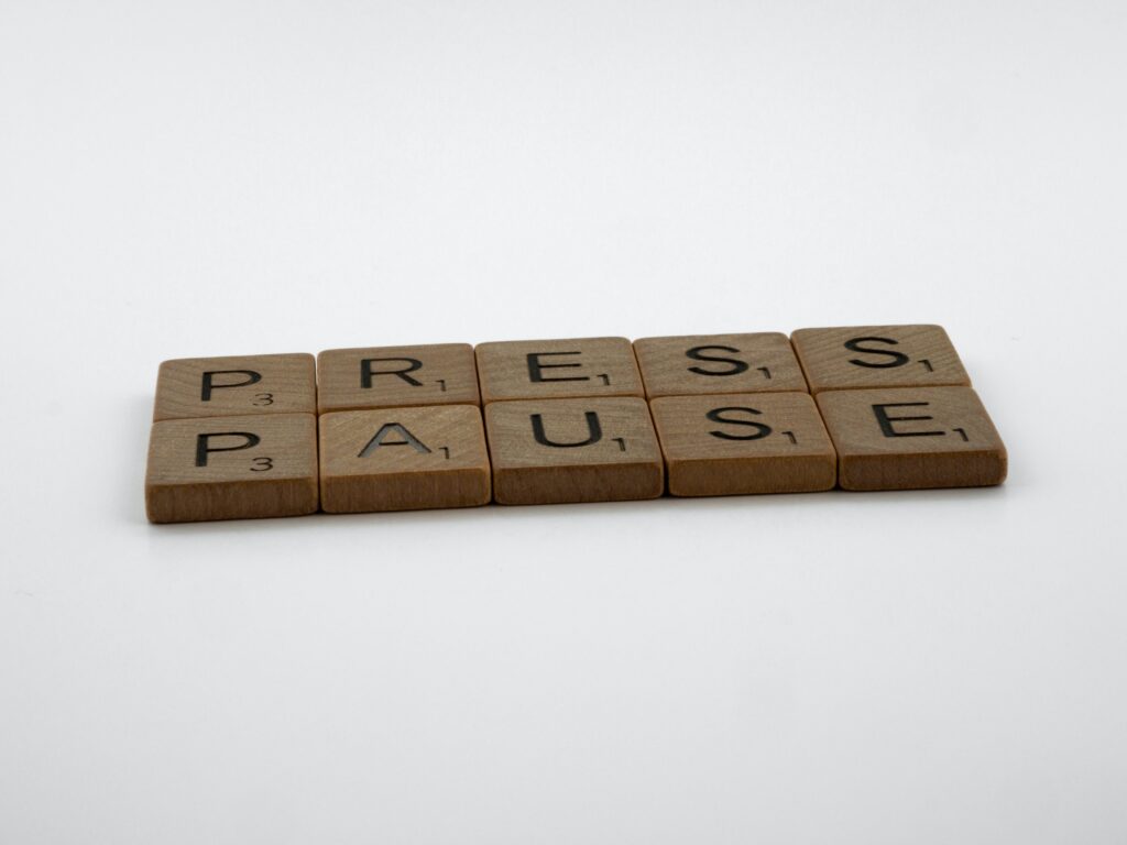 Press pause